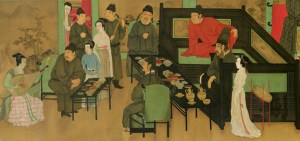 Rice wine and concubines.