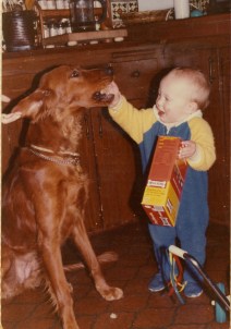 Spencer is always feeding someone.