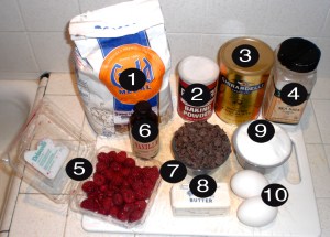 raspberry-brownies-prep