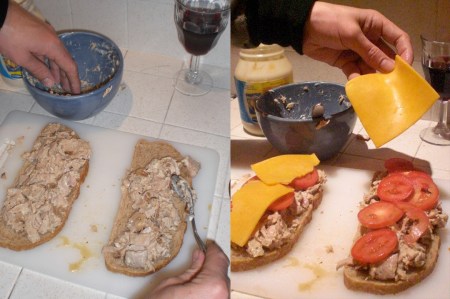 tuna-melt-bread-cheese