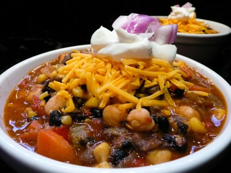 veggie-chili-served