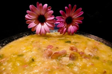 Lickable leeks + penetrated potatoes = sensual soup