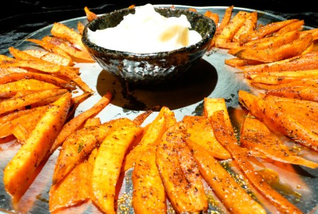 You made these fries for me?  You're totally sweet!