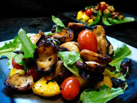 Don't be an octopussy.  Eat the goddamn salad!