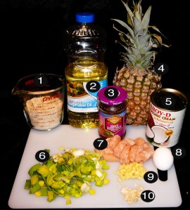 pineapple-rice-prep
