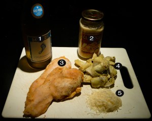 artichoke chicken prep