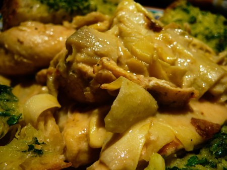 artichoke chicken served 2