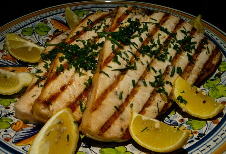 Careful, for this is one sharp swordsman of the sea.