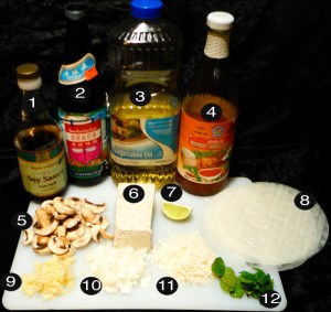 tofu springrolls prep