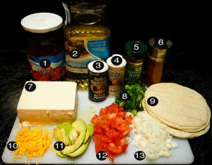 tofu tacos prep