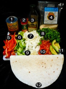 dank organic veggie burritos prep