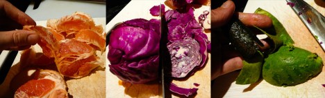 grab ass grapefruit salad peel chop