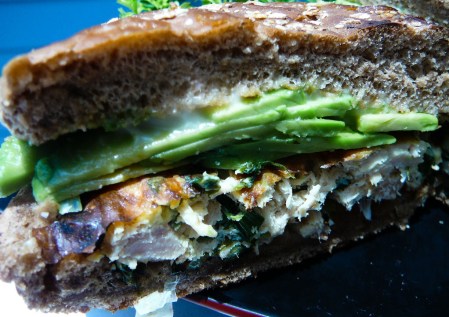 huge tuna burger served 2