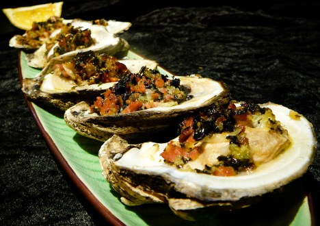 Act like a Rockefeller with Oysters Bang-a-Feller.
