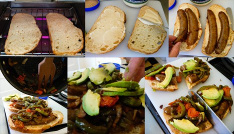 sausage n peppers assemble