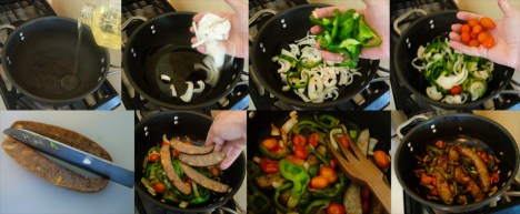 sausage n peppers saute