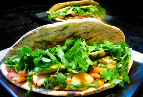 catfish wrap served That's the musty smell of a quickie, not the fishy scent of the sandwich.