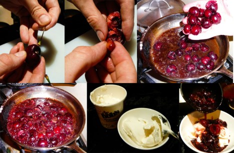 cherries jubilee cherries scoop