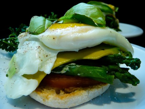 This breakfast is like so spiritual and full of heady karma, man.