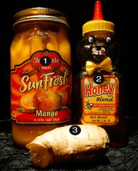 mango ginger pornsicles prep