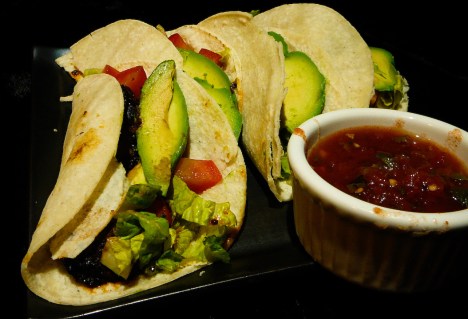 I don't know why you say goodbye, I say, "Well, Hello! Portobello Tacos."