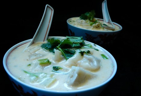 random thai soup served 2