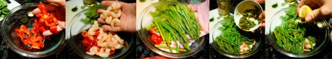 shrimp asparagus salad toss