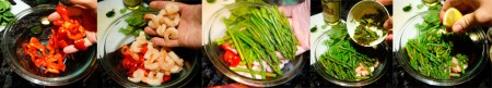 shrimp asparagus salad toss