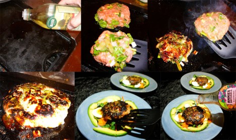 Turkey Burger Salad grill