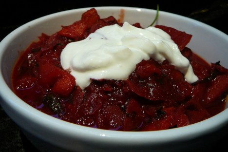 borscht served 2