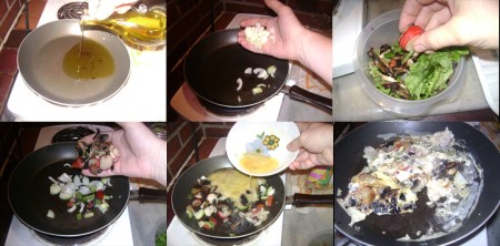 breakfast salad sinwich scramble