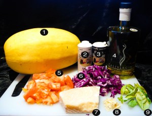 spaghetti squash prep