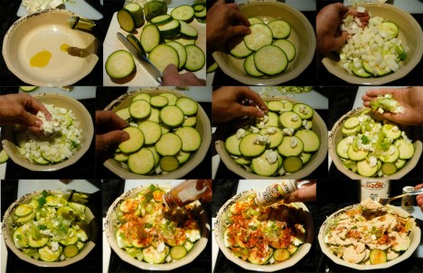 squash casserole assemble