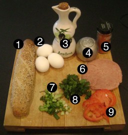 denver egg sinwich prep