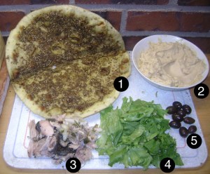 leftover salmon sinwich prep