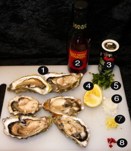 raw oysters prep