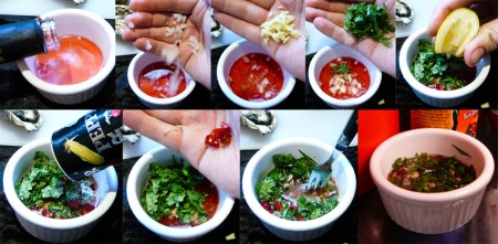 raw oysters sauce