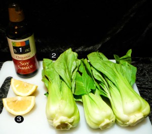 steamed bok choy prep