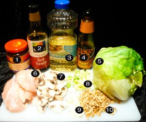 chicken lettuce d-cups prep