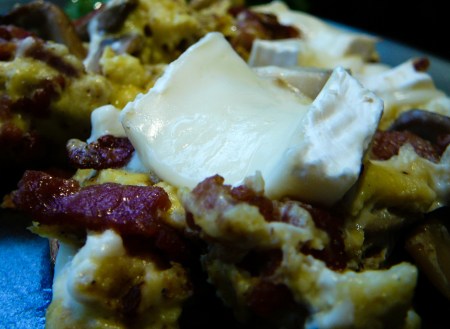 Stuffing your talkative guest's mouth is a Brie-liant move!