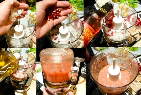 pomegranate feta pear salad dressing
