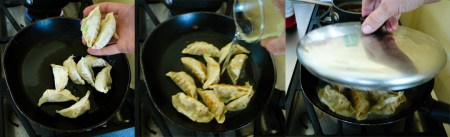 strawberry potstickers panfry