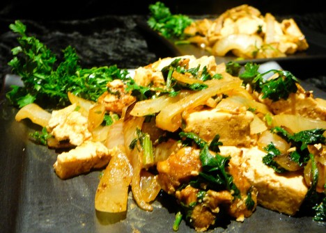 tofu peanut stirfry served 2