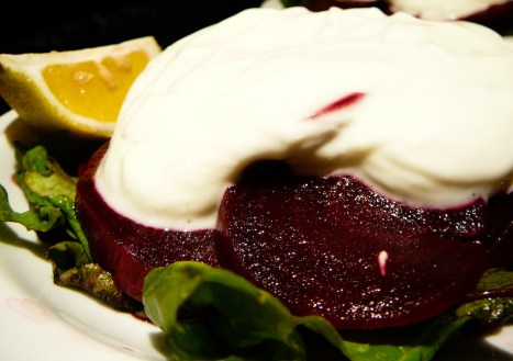 beet yo-gurt-le served