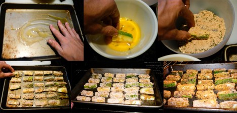 zucchini sticks dip bake