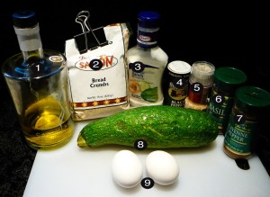 zucchini sticks prep