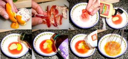 blood orange salad peel section dressing