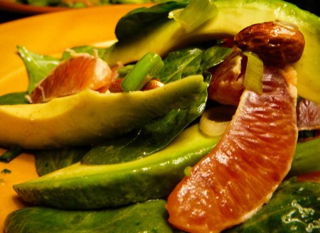 blood orange salad served 2