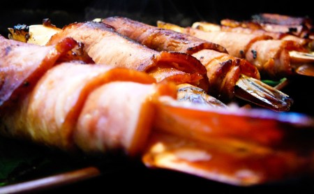 beggin to bacon wrap my shrimp served 2