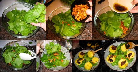 polenta salad assemble